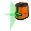 NEO TOOLS Lézeres szintező, önbeálló keresztvonallézer 15m, mágneses tartóval, zöld 2 év garanciával 75-106