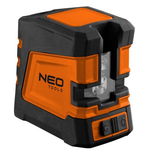 NEO TOOLS Lézeres szintező, önbeálló keresztvonallézer 20m, mágneses tartóval, zöld 2 év garanciával 75-107