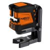 NEO TOOLS Lézeres szintező, önbeálló keresztvonallézer 20m, mágneses tartóval, zöld 2 év garanciával 75-107