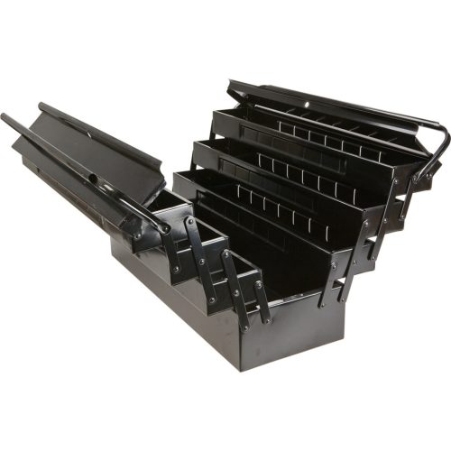 TOPEX Szerszámosláda, szerszámláda fém 7 rekesz, 55x20x27cm 79R102