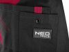 NEO TOOLS Női kantáros munkanadrág, 65% pamut, 35% polyester, 245 g/m2, M 80-240-M