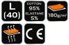 NEO TOOLS Női póló, 95% pamut, 5% elastan, L 80-610-L