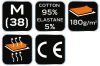 NEO TOOLS Női póló, 95% pamut, 5% elastan, M 80-610-M