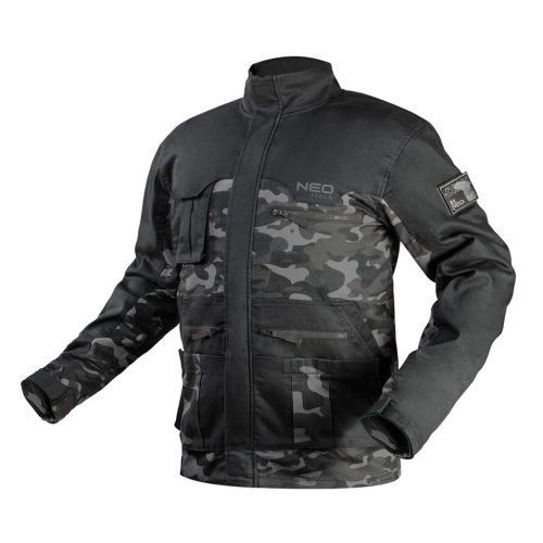 NEO TOOLS Terepmintás Munkavédelmi kabát CAMO URBAN, 60% pamut, 37% poliészter, 3% elasztán, XXL 81-212-XXL