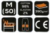 NEO TOOLS Farmer Munkásnadrág, DENIM, 98% pamut, térdvédő betét zsebbel, gombos oldalzsebekkel, 255 g/m2, M 81-228-M