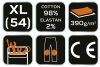 NEO TOOLS Farmer Munkásnadrág, DENIM, 98% pamut, térdvédő betét zsebbel, gombos oldalzsebekkel, 255 g/m2, XL 81-228-XL