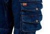 NEO TOOLS Farmer Munkásnadrág, DENIM, 98% pamut, térdvédő betét zsebbel, gombos oldalzsebekkel, 255 g/m2, XXXL 81-228-XXXL