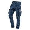 NEO TOOLS Farmer Munkásnadrág, DENIM, cipzáros oldalzsebekkel, 98% pamut, 410 g/m2, XXL 81-229-XXL