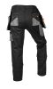 NEO TOOLS Karcsúsított(slim fit), Munkásnadrág, HD, 60% pamut, 37% polyester, 285 g/m2, lecsatolható szerszámzsebek, M 81-239-M