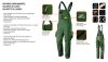 NEO TOOLS Kantáros munkanadrág olíva, 60% pamut, 40% polyester, 255 g/m2, L 81-242-L