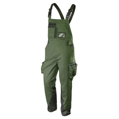 NEO TOOLS Kantáros munkanadrág olíva, 60% pamut, 40% polyester, 255 g/m2, S 81-242-S