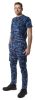 NEO TOOLS Kantáros munkanadrág tengerészkék terepmintás, Camo, Navy, 60% pamut + 40% poliészter, 81-243-XS