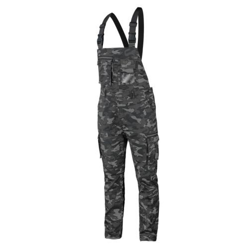 NEO TOOLS Kantáros, terepmintás Munkásnadrág, CAMO URBAN, 60% pamut, 37% poliészter, 3% elasztán, L 81-252-L