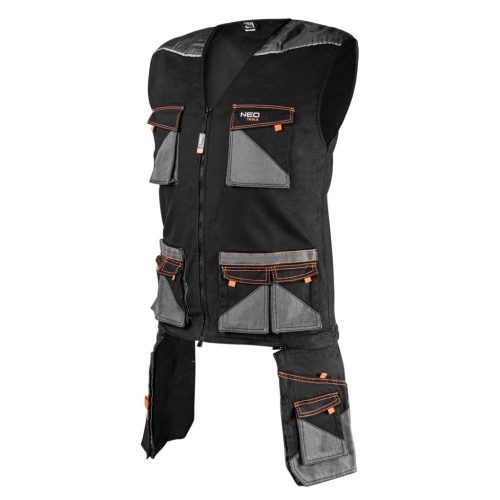 NEO TOOLS Munkamellény karcsúsított(slim fit), 60% pamut, 37% polyester, 3% elastane, 285 g/m2, M 81-268-M