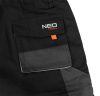 NEO TOOLS Rövid munkásnadrág, HD, Heveder övvel, levehető zsebek, M/50 81-270-M