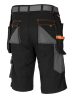 NEO TOOLS Karcsúsított(slim fit) Rövid munkásnadrág, 60% pamut, 37% polyester, 3% elastane, 285 g/m2, övvel, L 81-278-L