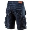 NEO TOOLS Farmer Rövid munkásnadrág, DENIM, cipzáros oldalzsebekkel, 98% pamut, 410g/m2, L 81-279-L