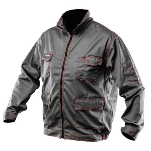 NEO TOOLS Munkavédelmi kabát, BASIC, L/54, 35% pamut, 65% polyester, Többfunkciós zsebek, gumírozott derék, CE EN341 81-410-LD