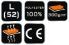 NEO TOOLS Polár Munkavédelmi kabát, sötétszürke, L 81-503-L