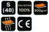 NEO TOOLS Polár Munkavédelmi kabát, sötétszürke, S 81-503-S