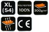 NEO TOOLS Polár Munkavédelmi kabát, sötétszürke, XL 81-503-XL