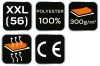 NEO TOOLS Polár Munkavédelmi kabát, sötétszürke, XXL 81-503-XXL