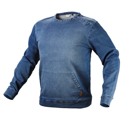 NEO TOOLS Munkapulóver, farmer, DENIM, 77% pamut, M 81-512-M