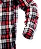 NEO TOOLS Flanel munkaing, piros-fekete-fehér, 100% pamut, M 81-540-M