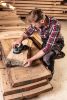 NEO TOOLS Flanel munkaing, piros-fekete-fehér, 100% pamut, XL 81-540-XL