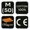 NEO TOOLS Flanel munkaing, tengerészkék-fekete, 100% pamut, M 81-545-M