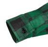 NEO TOOLS Flanel munkaing, zöld-fekete, 100% pamut, L 81-546-L