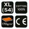 NEO TOOLS Flanel munkaing, zöld-fekete, 100% pamut, XL 81-546-XL