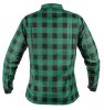 NEO TOOLS Flanel munkaing, zöld-fekete, 100% pamut, XXL 81-546-XXL