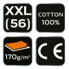 NEO TOOLS Flanel munkaing, zöld-fekete, 100% pamut, XXL 81-546-XXL