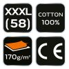 NEO TOOLS Flanel munkaing, zöld-fekete, 100% pamut, XXXL 81-546-XXXL