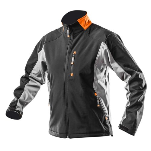 NEO TOOLS Softshell Munkavédelmi kabát, Víz- és szélálló, XL/56 Vízálló (5000mm), szellőztető szelepek (3000mpv), XL 81-550-XL