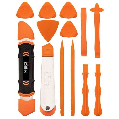 NEO TOOLS Műszerész szétválasztó készlet 13db, okostelefonok, táblagépek, laptopok. Műanyag 06-127