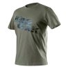NEO TOOLS Munkavédelmi póló, CAMO, feliratos, olíva, 100% pamut, 180g/m2, M 81-612-M