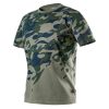 NEO TOOLS Munkavédelmi póló, CAMO, terepmintás, olíva, 100% pamut, 180g/m2, L 81-613-M