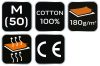 NEO TOOLS Munkavédelmi póló, OUTDOOR, hegyek, fekete, 100% pamut, 180g/m2, M 81-645-M