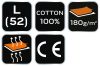 NEO TOOLS Munkavédelmi póló, zöld, 100% pamut, 180g/m2, L 81-647-L