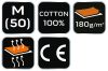 NEO TOOLS Munkavédelmi póló, zöld, 100% pamut, 180g/m2, M 81-647-M