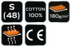 NEO TOOLS Munkavédelmi póló, zöld, 100% pamut, 180g/m2, S 81-647-S