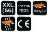 NEO TOOLS Munkavédelmi póló, zöld, 100% pamut, 180g/m2, XXL 81-647-XXL