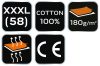 NEO TOOLS Munkavédelmi póló, zöld, 100% pamut, 180g/m2, XXXL 81-647-XXXL