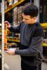 NEO TOOLS Munkavédelmi pulóver COMFORT, szürke-fekete, 57% pamut 39% poliészter, XL 81-651-XL