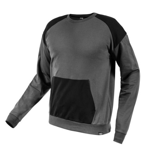 NEO TOOLS Munkavédelmi pulóver COMFORT, szürke-fekete, 57% pamut 39% poliészter, XXL 81-651-XXXL