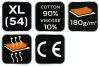 NEO TOOLS Munkavédelmi póló, hosszú ujjú, szürke, 90% pamut, XL 81-690-XL