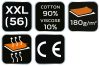 NEO TOOLS Munkavédelmi póló, hosszú ujjú, szürke, 90% pamut, XXL 81-690-XXL