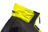 NEO TOOLS Láthatósági Softshell Munkavédelmi kabát, kapucnival, sárga, M 81-700-M